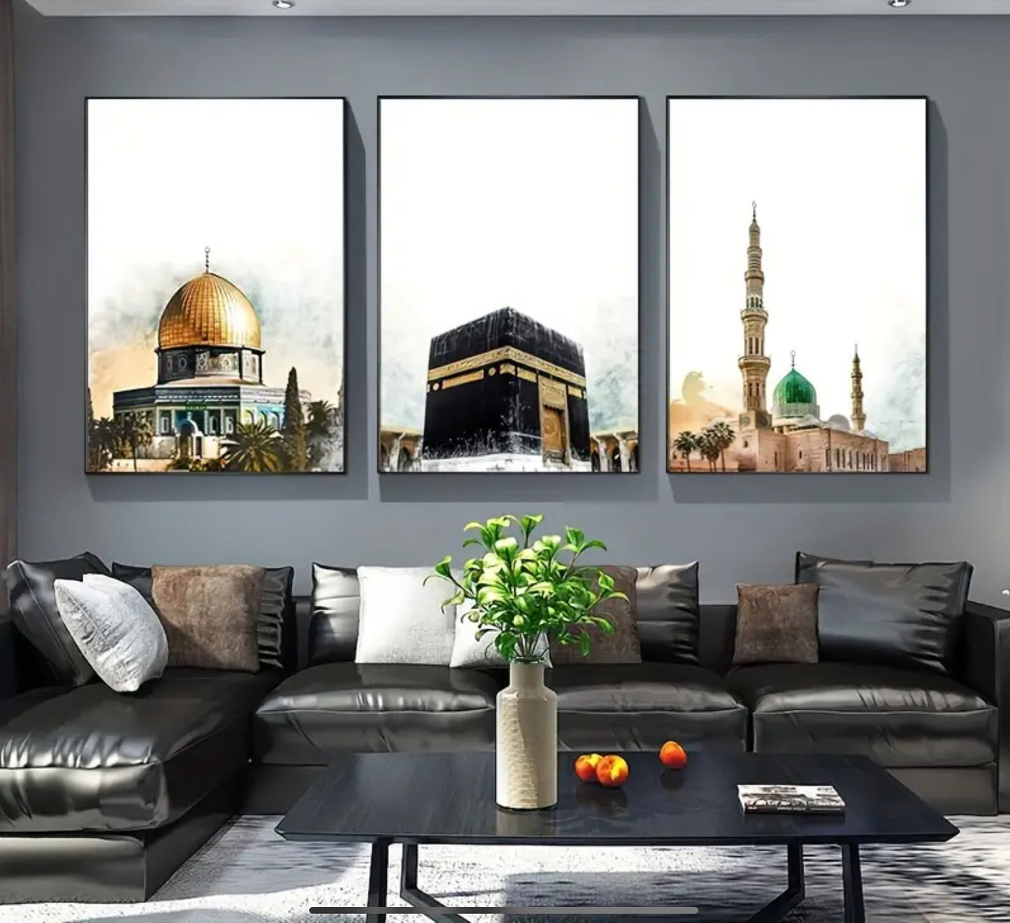 ✨3pcs Kaaba Mecca - Masjid an-Nabawi Medinah Canvas✨