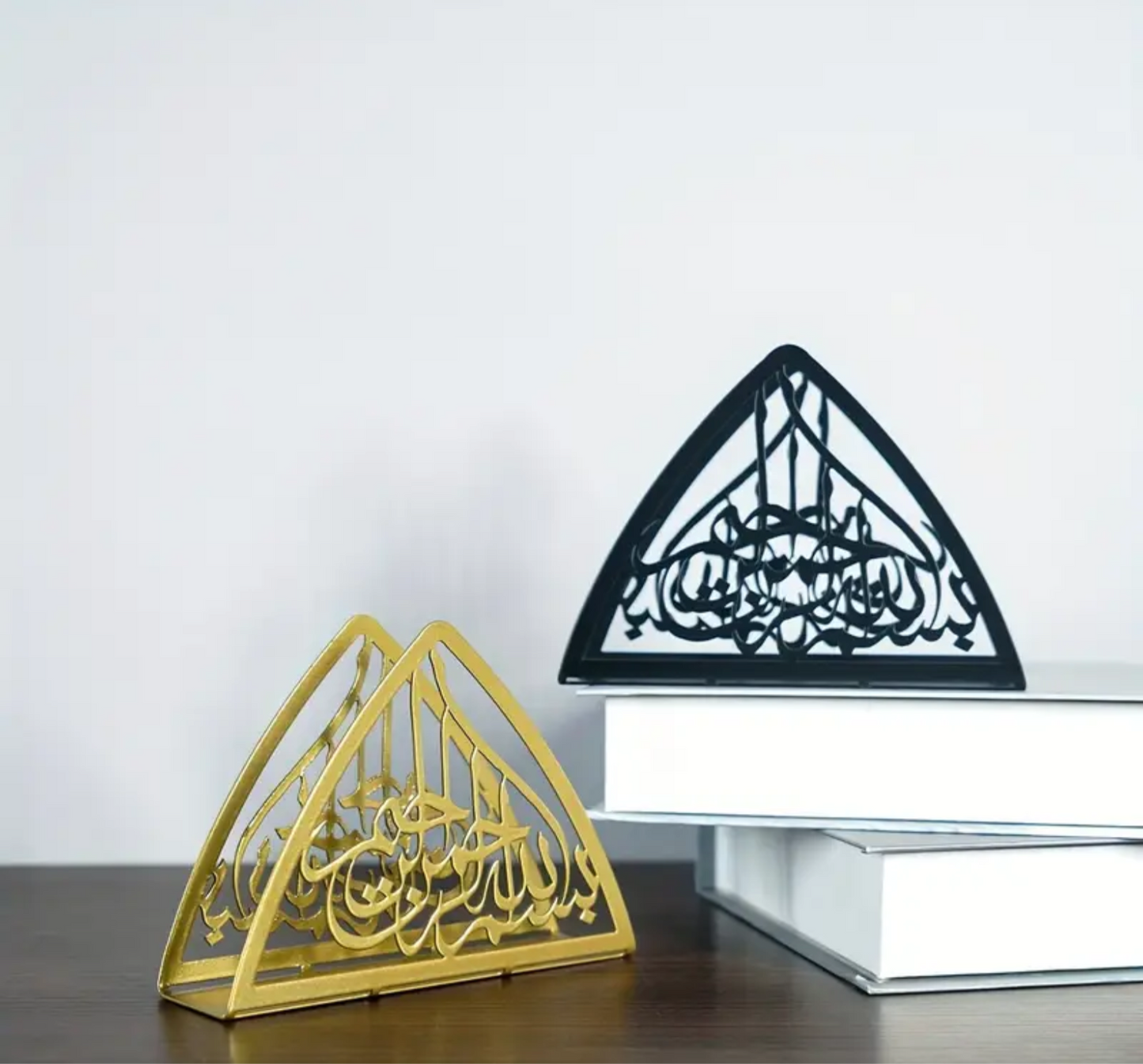 ✨1pc, Metal Napkin Holder Black & Gold✨