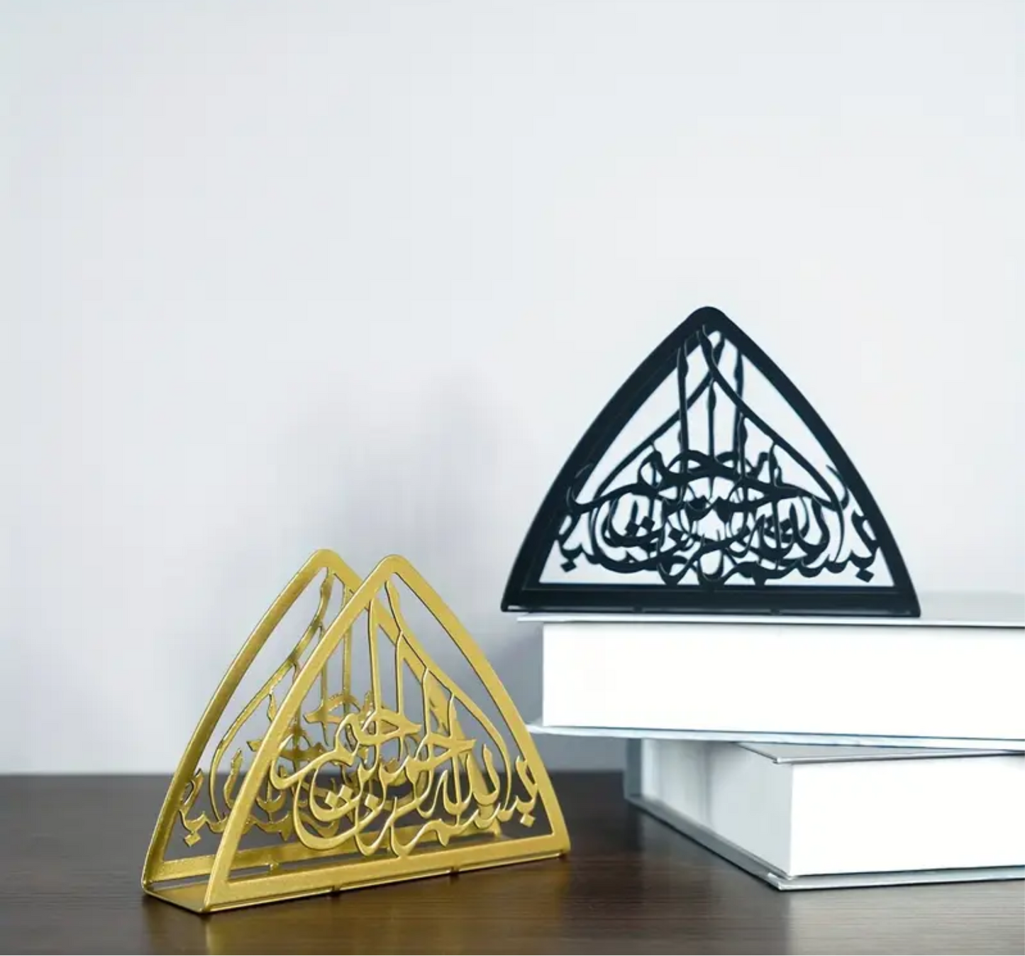✨1pc, Metal Napkin Holder Black & Gold✨